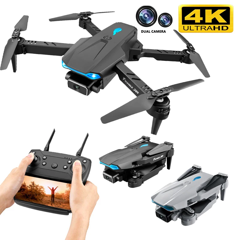 

Новинка Дрон S89 pro 4k HD Двойная камера 1080P Wi-Fi Fpv визуальное позиционирование Дрон сохранение высоты Радиоуправляемый квадрокоптер PK V4 E58 E68 Дро...