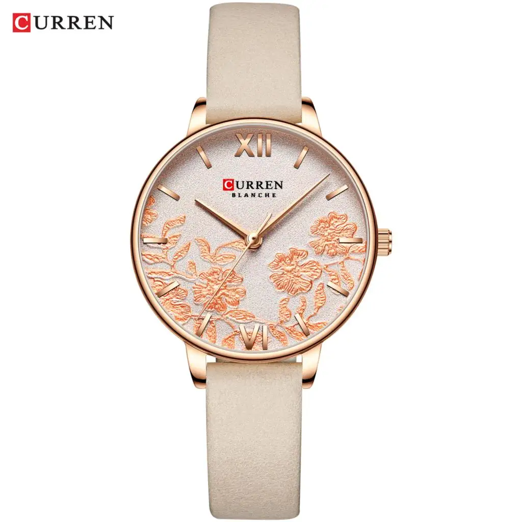 

NEW CURREN Watches for Women Fashion Casual Leather Strap Quartz Wristwatch Luxury Clock Watch Female Classy Ladies Watch 9065