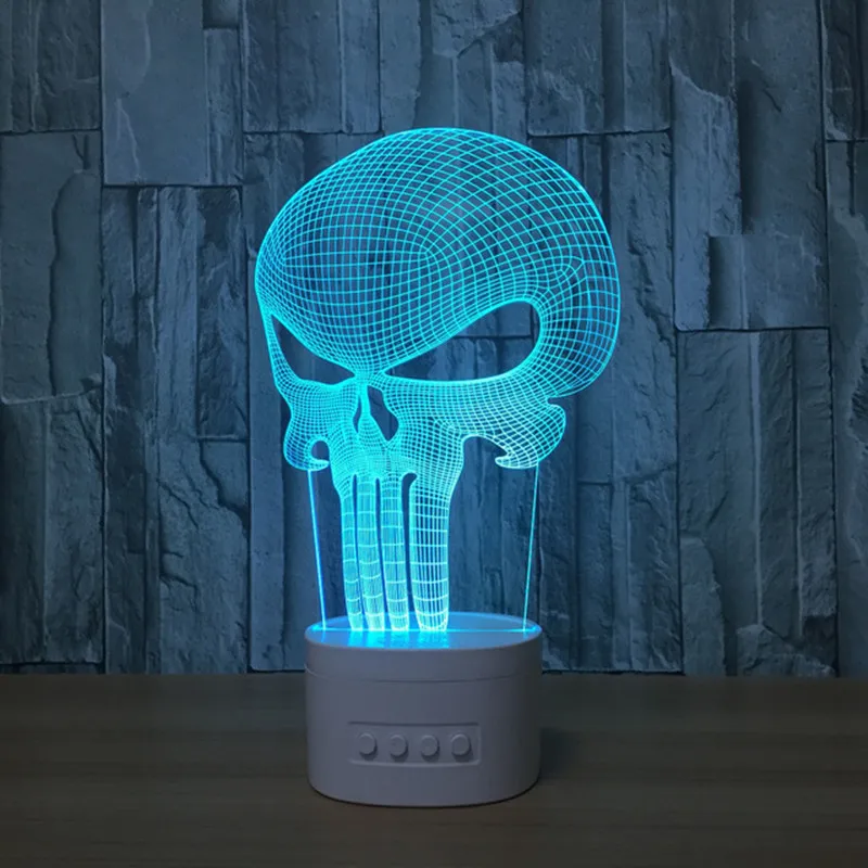 

Цветной Яркий Цветной 3D ночник, портативная bluetooth колонка, музыкальный плеер, беспроводной аудио, TF карта, воспроизведение MP3, светодиодная н...