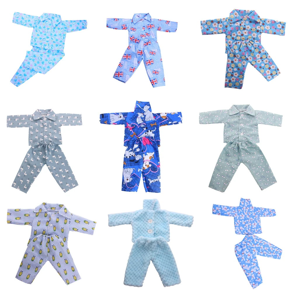 

Различные фоны для круг печати пижамные комплекты с героями мультфильмов подходит 18 дюймов Американский 43 см для ухода за ребенком для мам ...