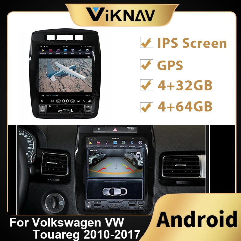 Android Tesla стиль Автомобильный GPS мультимедийный плеер для Volkswagen VW Touareg 2010 2011 2012 2013 2014