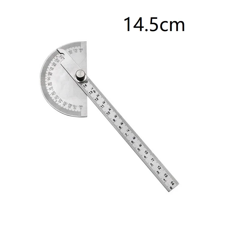 Многофункциональный регулируемый транспортир из нержавеющей стали 14 5/15 см 180