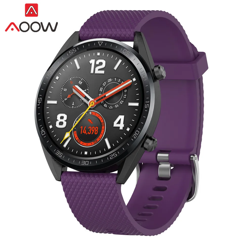 20 мм 22 мм силиконовый ремешок для huawei GT honor watch Magic galaxy watch 42 мм 46 мм active huami amazfit pace ремешок Bip ремешок для часов