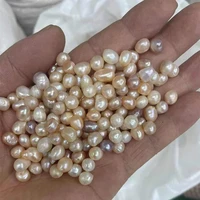 4 9mm 500gbag pearl beads fashion jewelry 2021 wholesale no hole natural freshwater pearl loose beads mixed color threads pearl