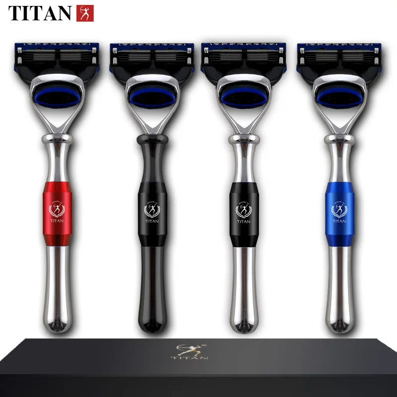 Бритвенный станок Titan с 5 лезвиями мужские бритвенные изделия бесплатная