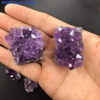 hot sales 10 50g natural amethyst cluster quartz crystal mineral healing stones gift rough home decor reiki polished crafts
