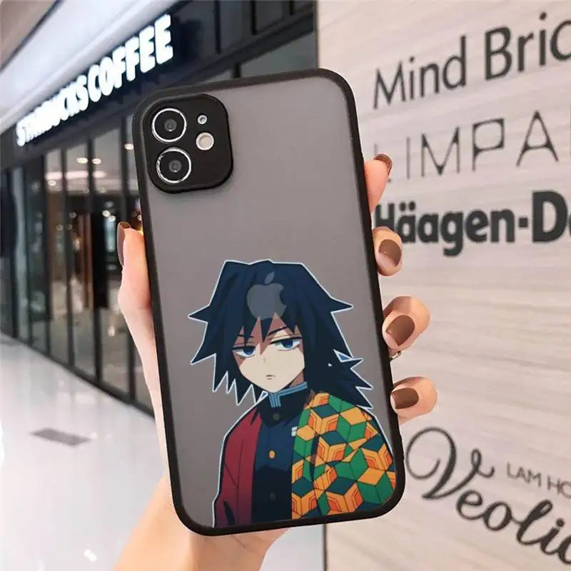 

Demon Slayer Nezuko Kimetsu No Yaiba Phone Case For iphone 12 11 8 7 plus mini x xs xr pro max matte transparent cover