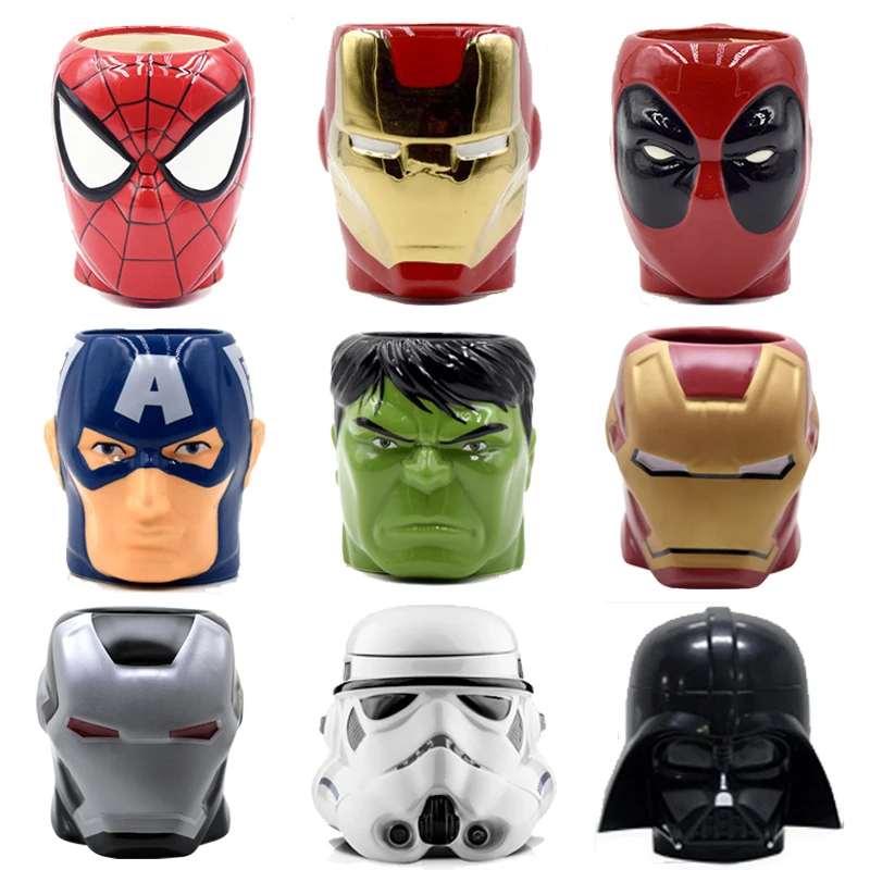 Мультфильм супер герой Железный человек паук чашка кофе керамические кружки