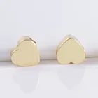 20 шт. 5 мм 24 к позолоченные латунные бусины-разделители в форме сердца, высококачественные бусины для браслета, Diy ювелирные аксессуары