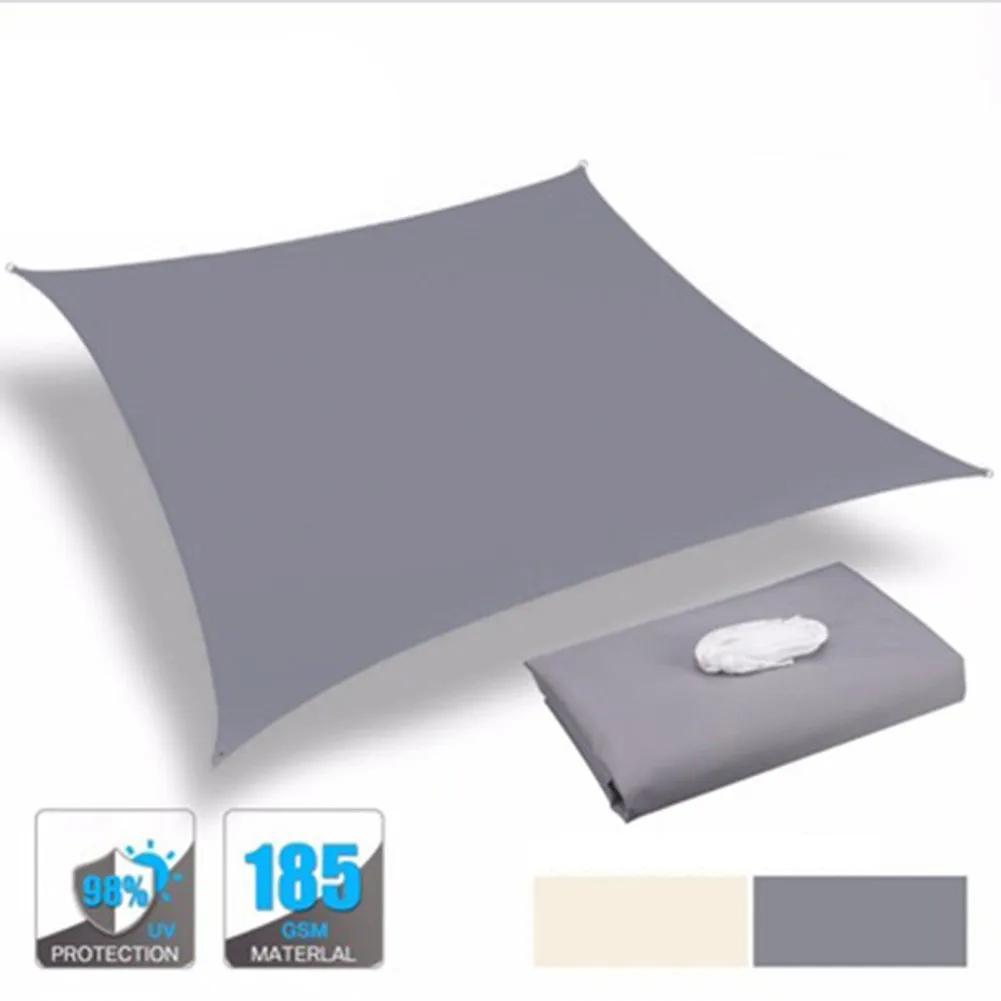 

Outdoor Waterproof Anti-UV Sun Shade Canva Sunscreen Rain Cover Yard Sail Awning Oxford Cloth Shade Sail Cover Garden Courtyard
