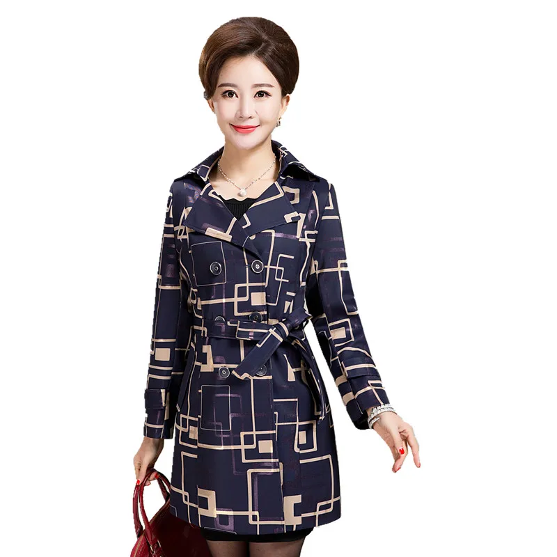 

Женское пальто-ветровка оверсайз, новое весенне-осеннее пальто, женское повседневное свободное клетчатое пальто средней длины, верхняя оде...