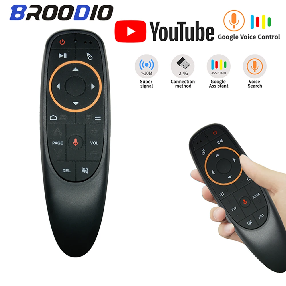 

G10S Wireless Fly Air Mouse G10s Wireless 2.4GHz Mini Gyro Remote Control Support Smart Voice Gyroscope For Gyro Sensing Game