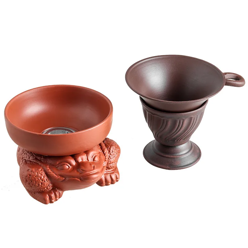 Yixing креативный фиолетовый глина жаба чай ситечко чахай фильтр чайный набор