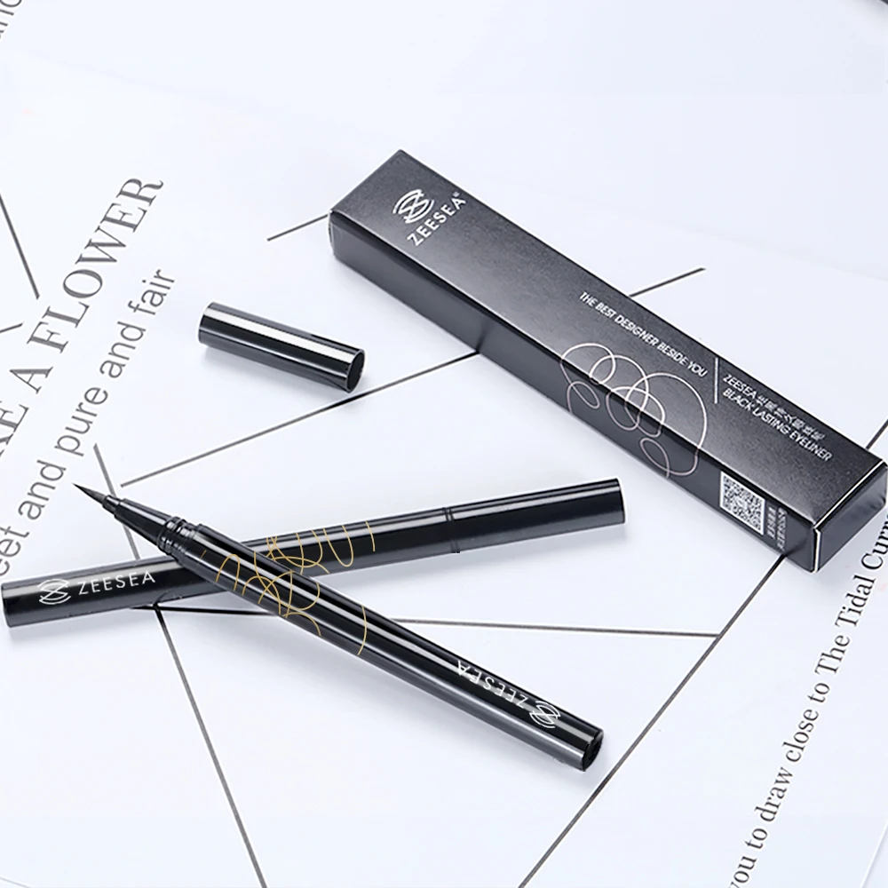 Супер черный Водонепроницаемый жидкая подводка для глаз карандаш-подводка ручка