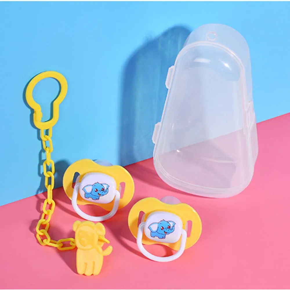 Набор для детской соски пустышки 2 шт. силиконовая соска 1 цепочка зажим