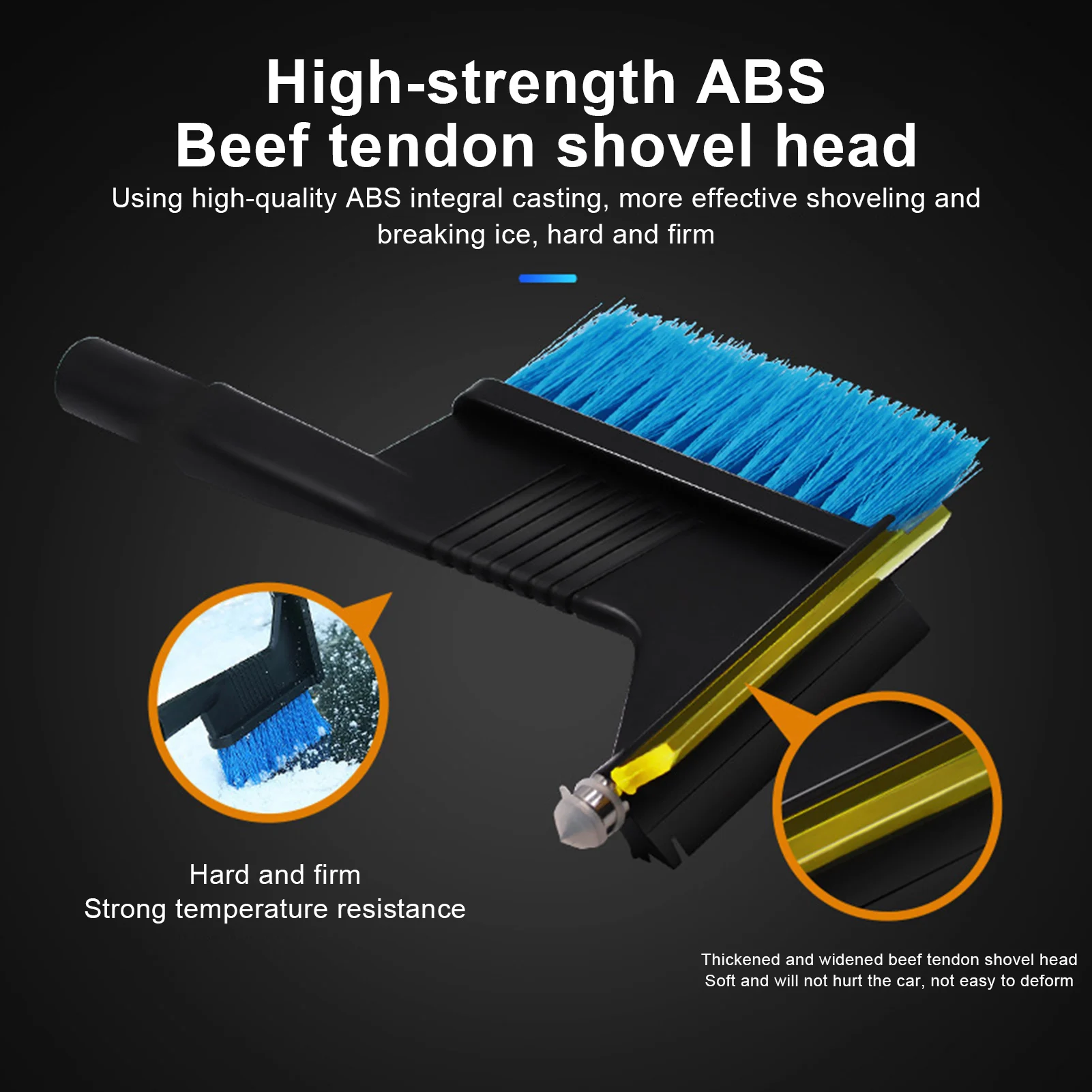 

Upgrade Ice Scraper Winter Snow Removal Car Windshield Window Snow Cleaning Brush Extendable Auto Ice Breaker Snow Shovel