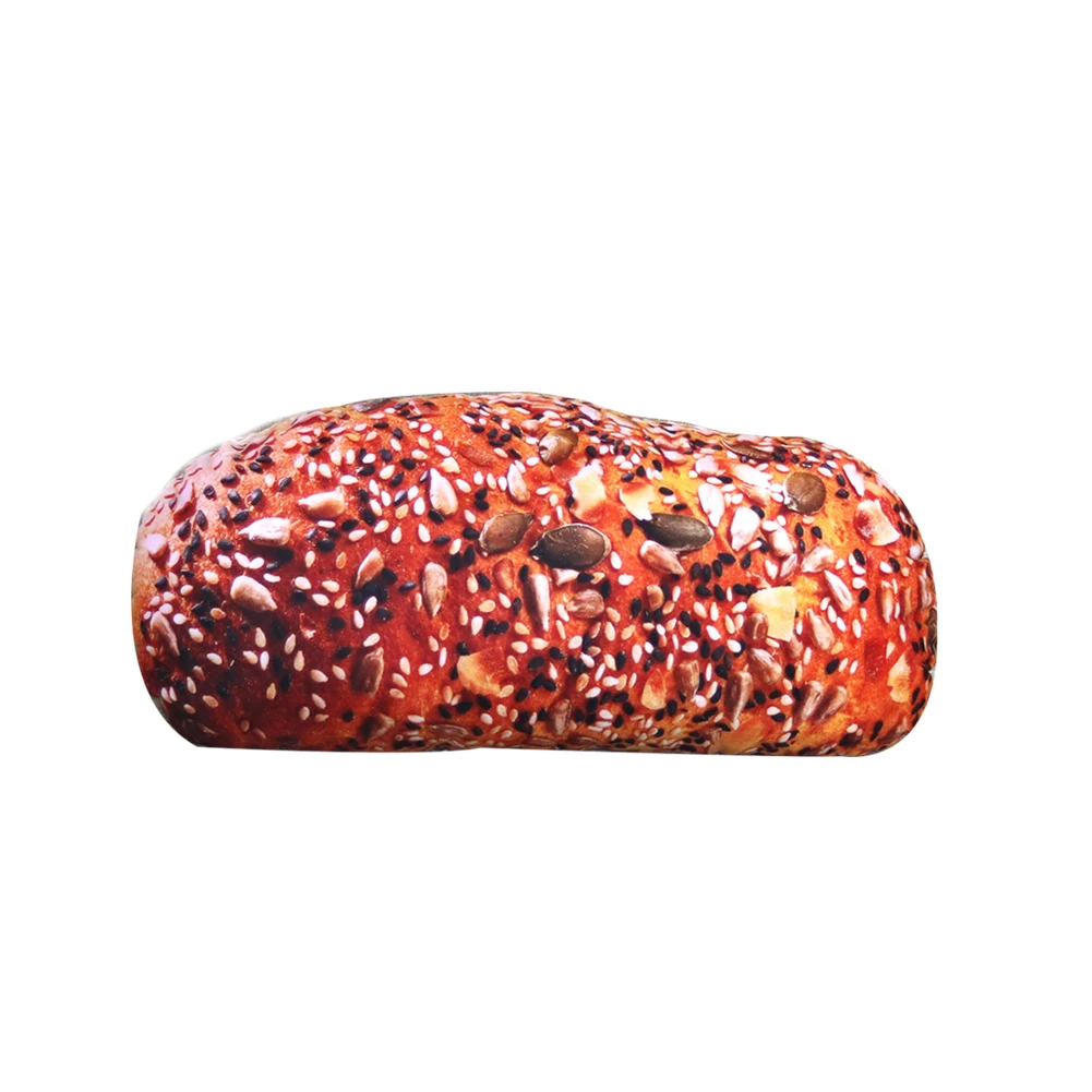 Длинное масло, хлеб, мясо, нить, кунжут, пицца, бифштекс, подушки, еда, плюшевая подушка, имитация закусок, украшение, спинка, подушка