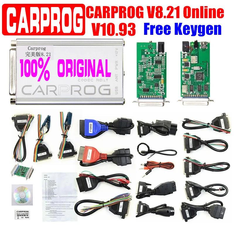 2021 Carprog V10.93 V8.21 онлайн версия автомобиля Prog с генератором ключей ECU чип тюнинг