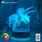 Новейший ночсветильник серии динозавров года, 3D светодиодные ночники, дистанционное управлениесенсорное управление для детей, рождественские подарки, украшение для дома, ночсветильник s