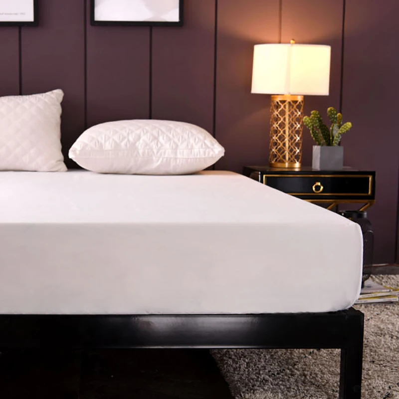Одноцветный водонепроницаемый чехол для кровати противоскользящий матраса с