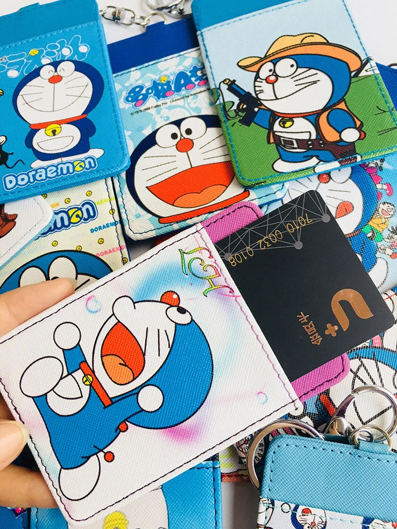 Крутой 1 шт. Doraemon аниме плюшевая держатель для карт PU мультфильм Кредитные ID Сумки