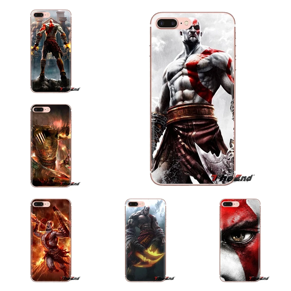 For Samsung Galaxy S3 S4 S5 Mini S6 S7 Edge S8 S9 S10 Plus Note 3 4 5 8 9 Silicone Case Cover God of War Kratos III Print Poster |