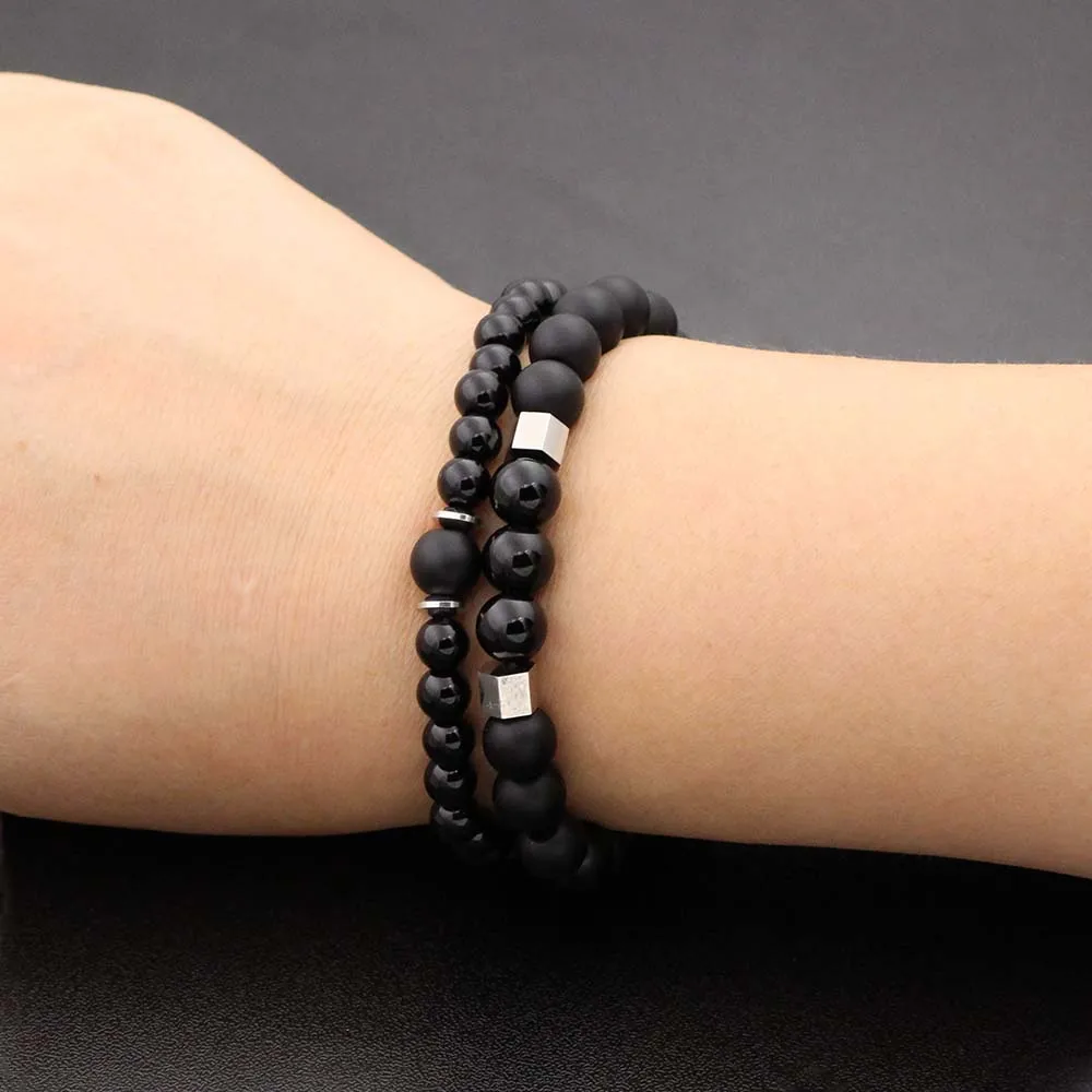 Расстояние пара браслет для мужчин и женщин нержавеющая сталь Лев натуральная