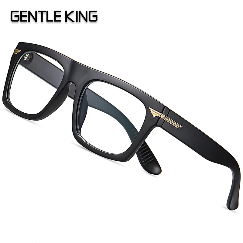 

GENTLE KING Women Fashion Square Anti Blue Light Glasses Black Frame Blue Light Blocking Computer Clear Lens Eyewear Eyeglasses