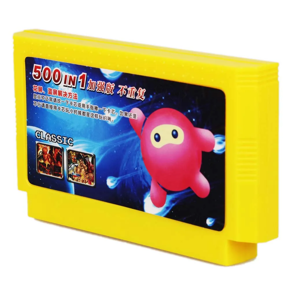 

500 in 1 Classic Games Collection 8 Bit 60 Pins Game Card for Video Game Console Memory Card