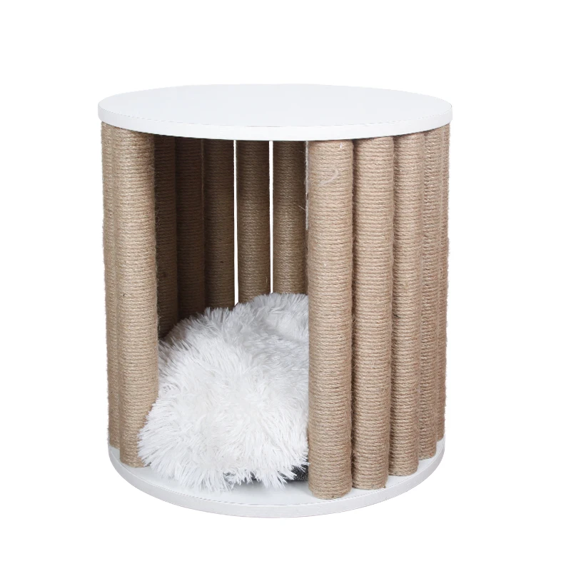 

People And Cats Share Solid Wood Stool Sisal Cat Climbing Space Pet Cabin Cat Toy Cat Scratch Plate Cat Climbing Rack Cat Tree