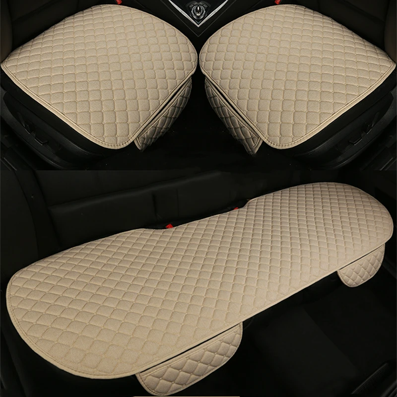 Чехол для автомобильного сиденья универсальная льняная накидка на спинку