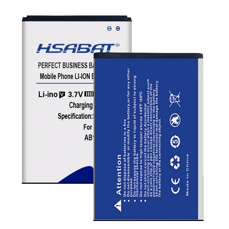 HSABAT Лидирующий бренд 2900mAh AB1400BWML батарея для PHILIPS S301 S308 CTS308 в пределах номера