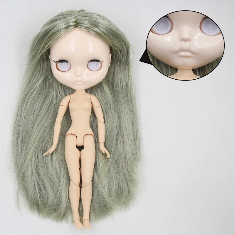 Ледяная DBS Blyth кукла 1/6 bjd белая кожа блестящее лицо без макияжа века для DIY 30 см