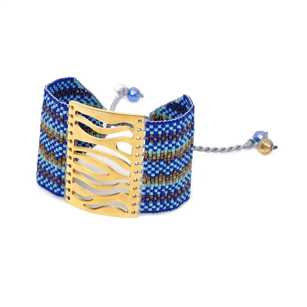 Go2boho MIYUKI, браслет от сглаза, ювелирные изделия для женщин, браслеты, Mujer,, богемные, летние, Хамса, ручная работа, браслеты на запястье, тканые, ручной работы