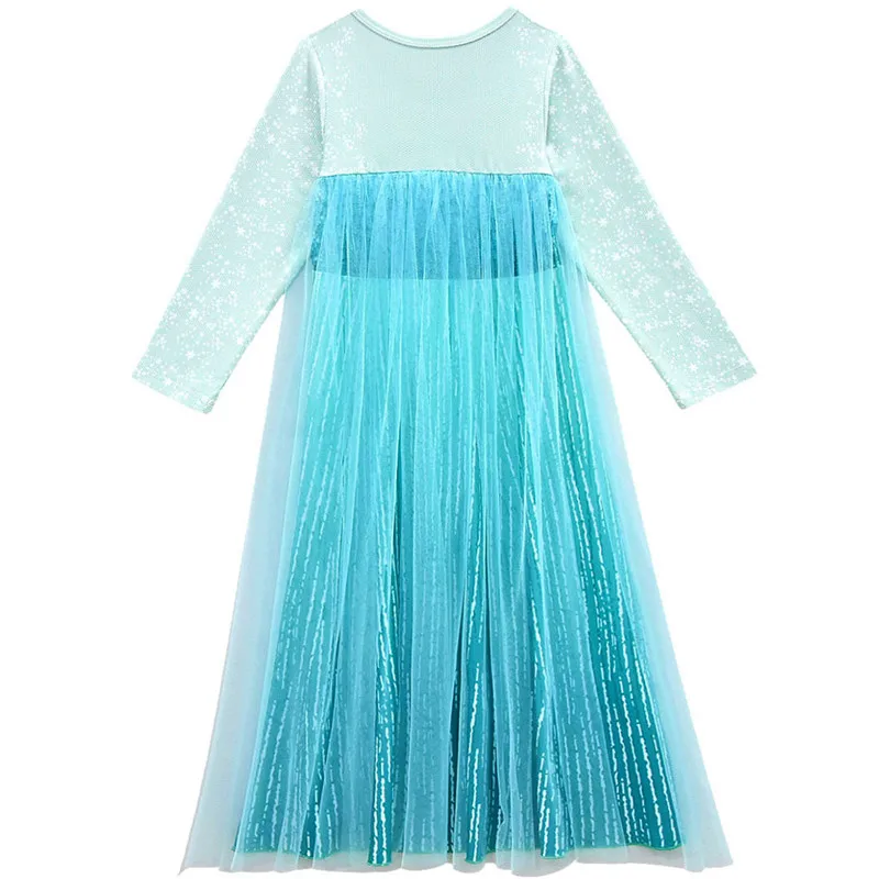 Girls Princess Fancy Elsa Dress Snow Queen Cosplay Costume Up for Kids Party Halloween Christmas Clothing | Детская одежда и обувь