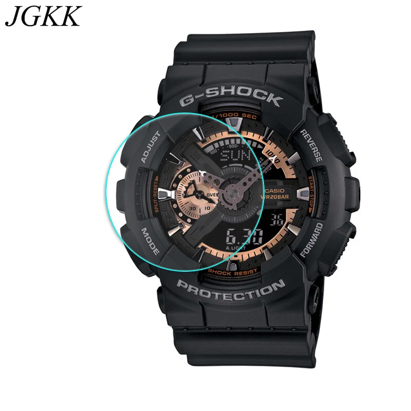 

2.5D Tempered Glass For Casio GA100 GA11010 Screen Protector For Casio G-shock GA110 Transparent Ultrathin Watch Protective Film