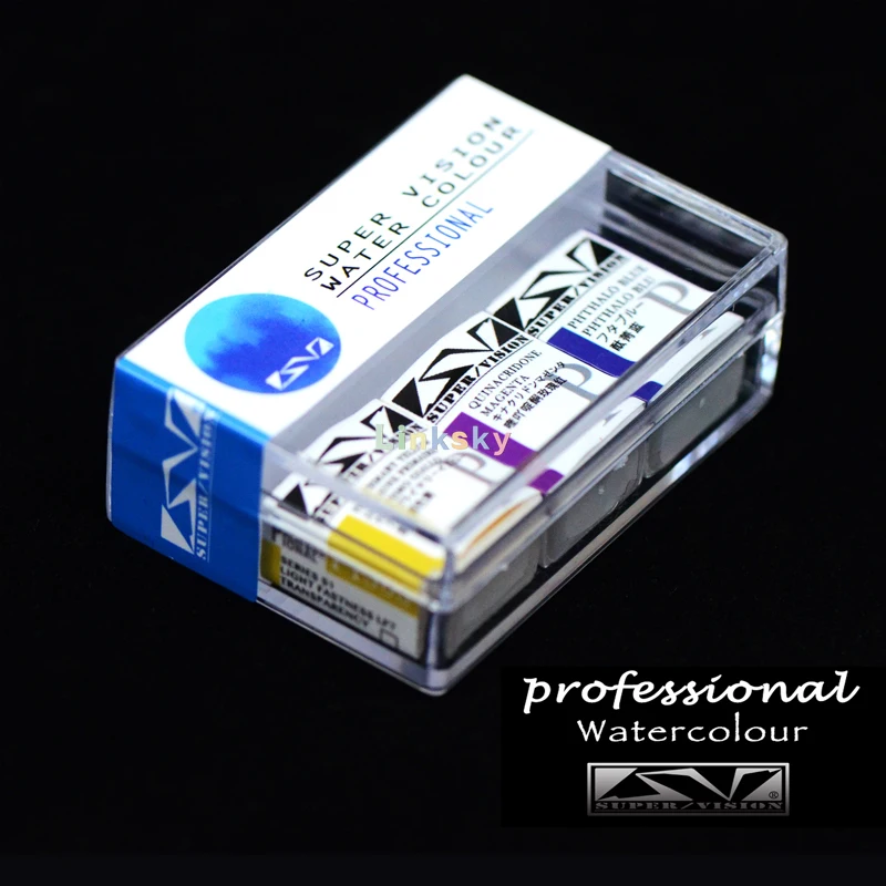 Супер видение трех основных Твердые акварельные краски искусственные цветы для