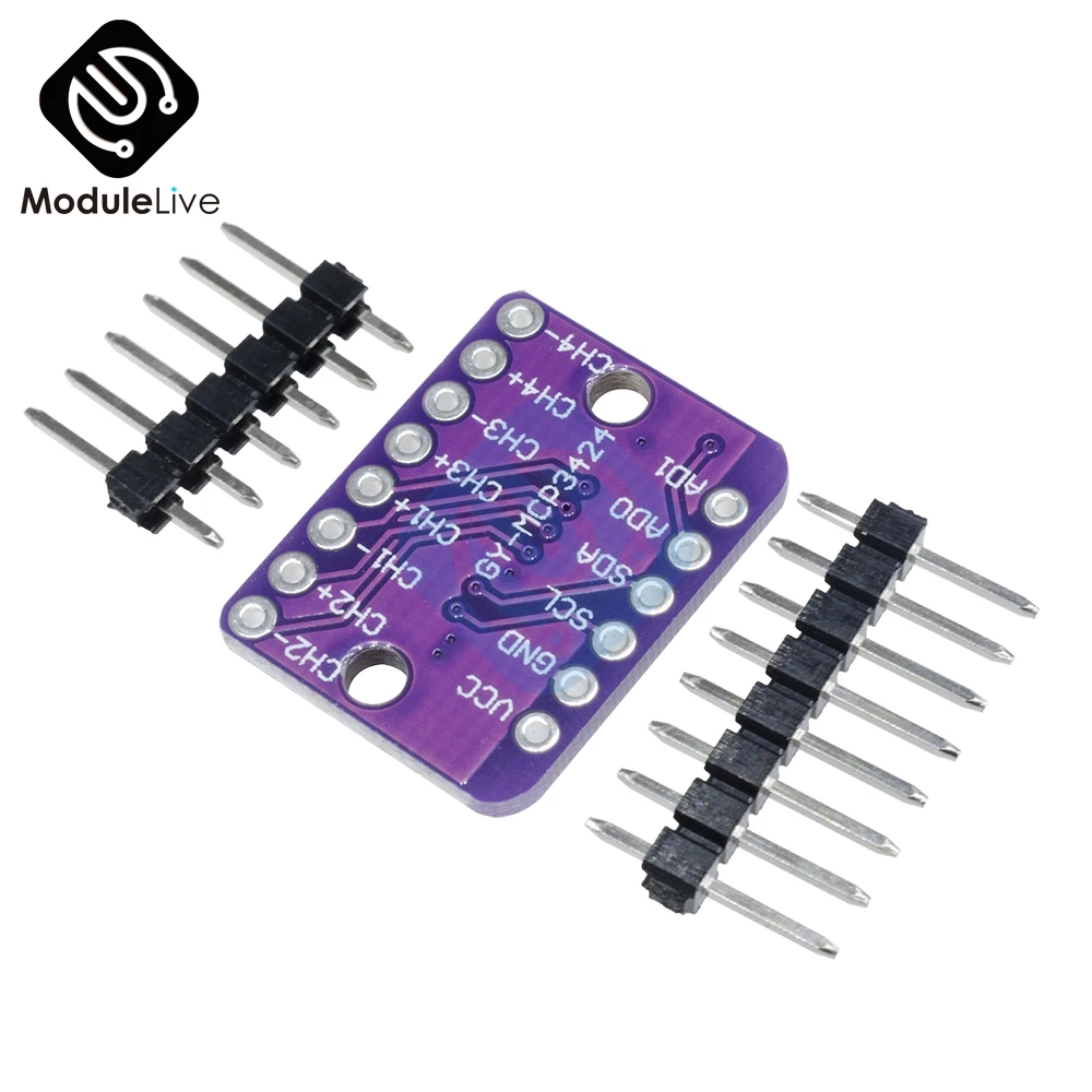 MCP3424 Digital I2C IIC ADC 4 Channel CH модуль преобразования для Raspberry Pi Arduino 2 7 5 В|Детали и