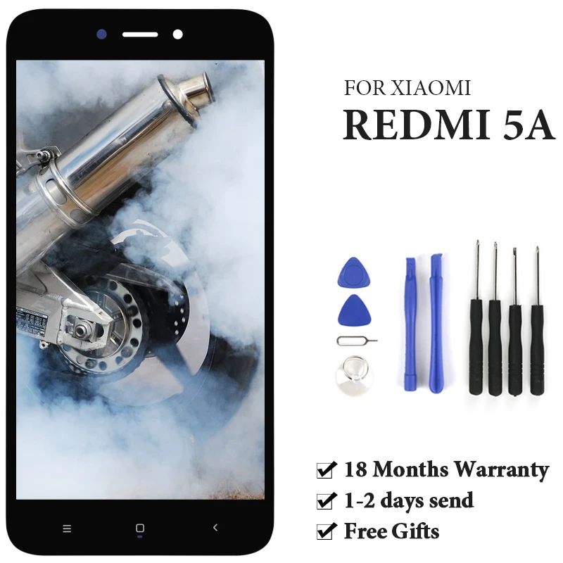 

Мобильный телефон запасные части для XM Redmi 5A ЖК-сенсорный экран с рамкой 5 дюймов для Xiaomi дисплей Панель дигитайзер в сборе