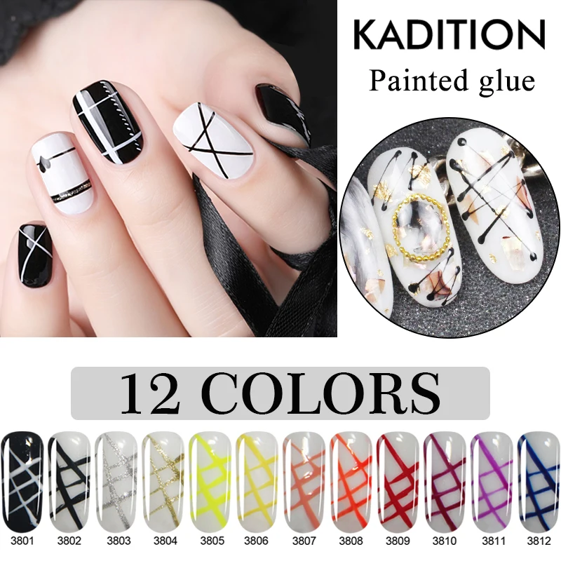 Гель краска для рисования с цветами клей ногтей рисунком паука дизайн сделай сам