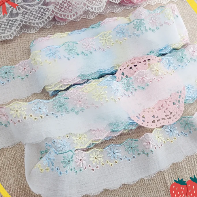 2 м цвета: голубой розовый зеленый одежда из хлопка с нижней шнуровкой и отделкой