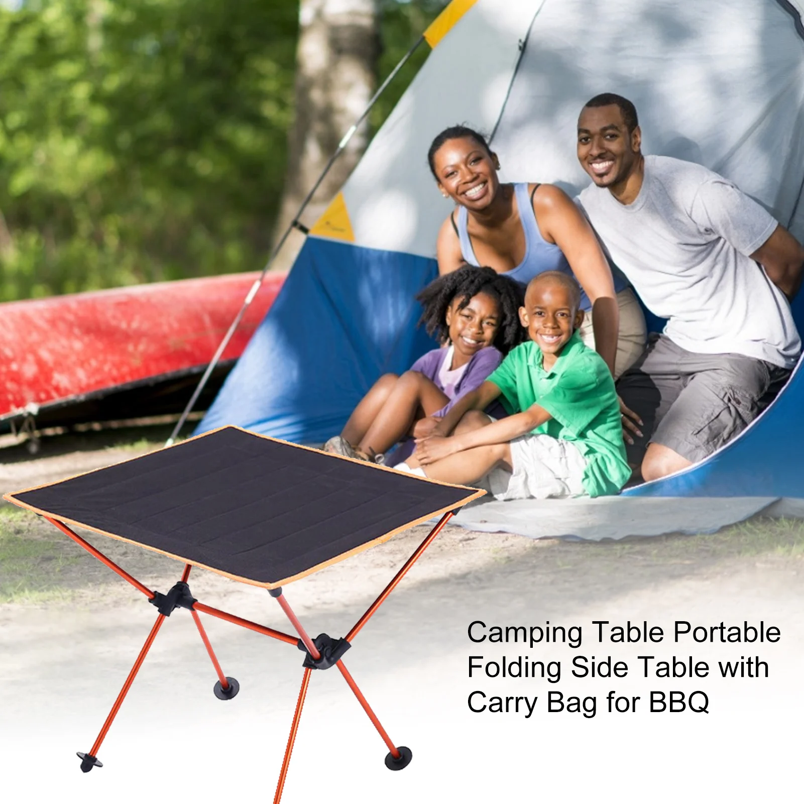 

Outdoor Folding Table Oxford Cloth Aluminum Alloy Light Barbecue Table Portable Fishing Picnic Camping Table for BBQ