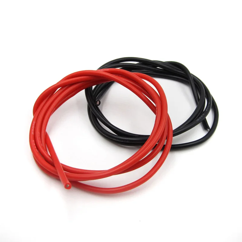 Силиконовый провод жгута проводов гибкий многожильный Медь кабели 10/12/14/16 AWG Би