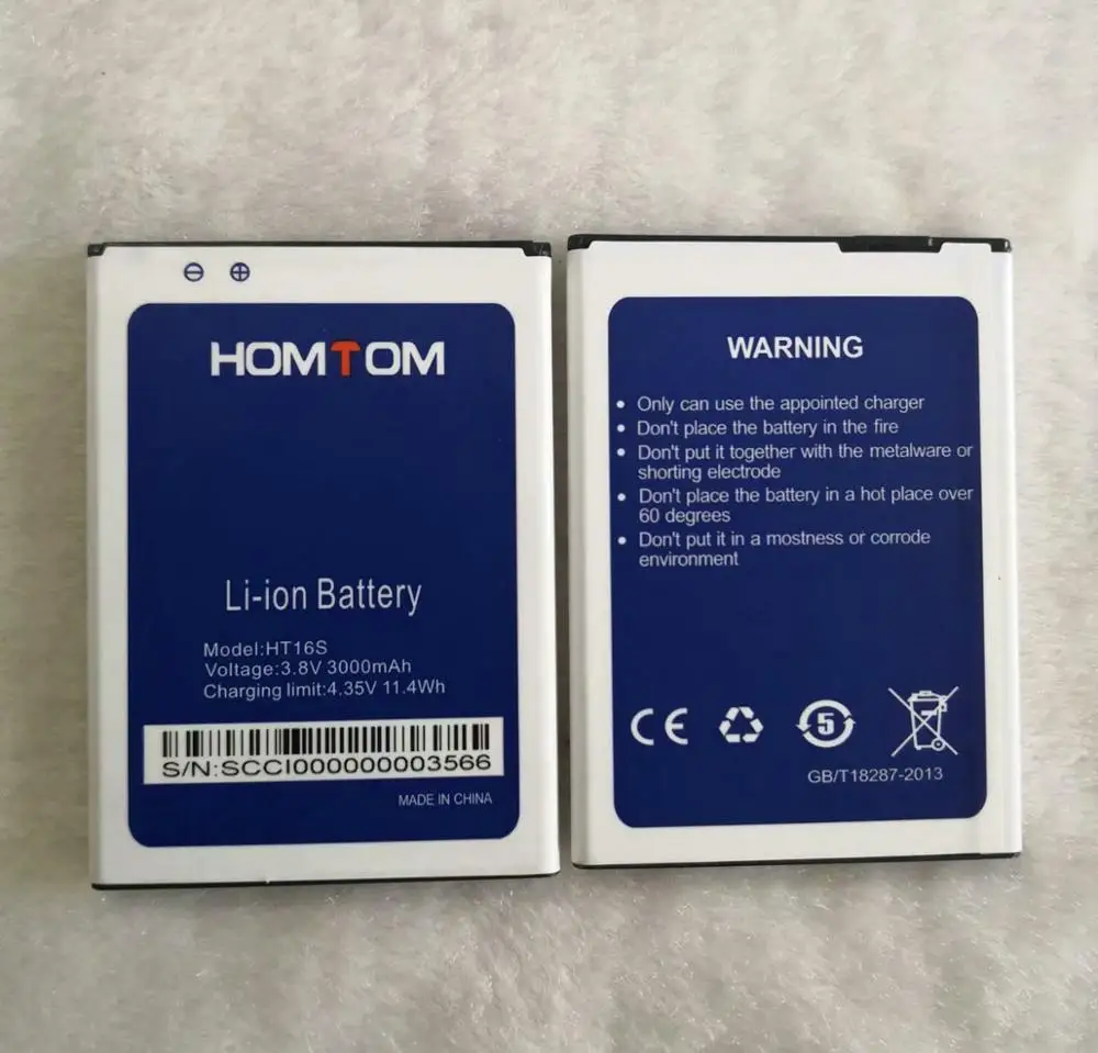 New Homtom HT16S 3000mAh Battery for phone Accumulator in stock+ Tracking Number | Мобильные телефоны и аксессуары