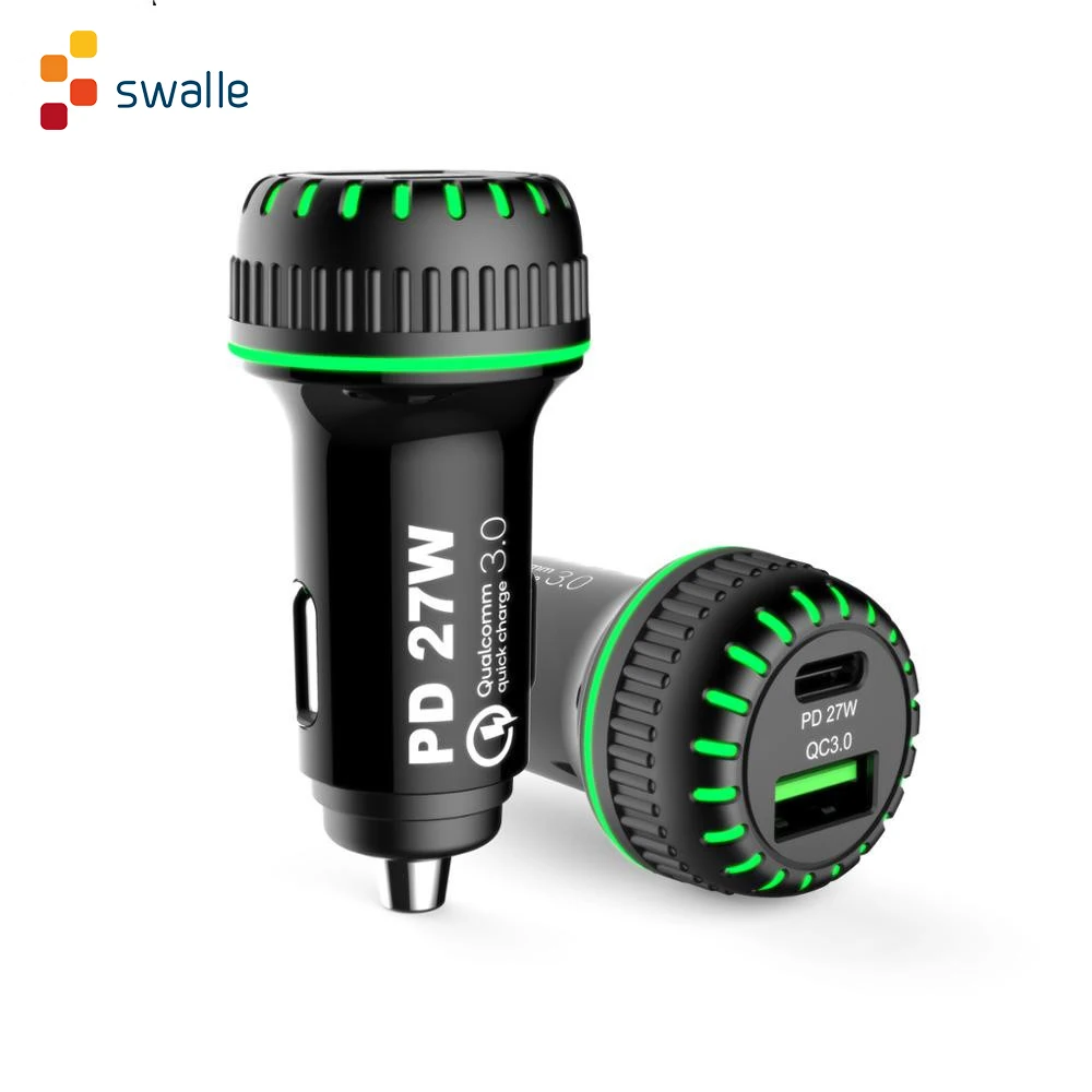 Автомобильное зарядное устройство Swalle QC3.0 + PD 3 0 USB для смартфонов и планшетов QC