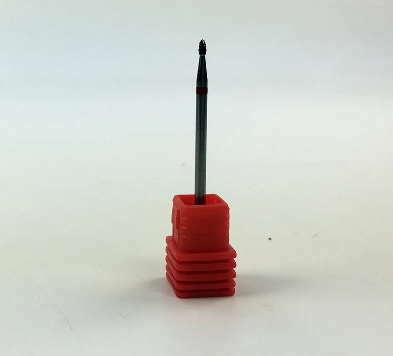 Высокое качество! 1 шт. красные = тонкие карбидные сверла для ногтей инструменты