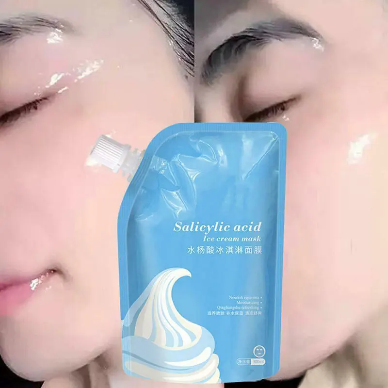 

Salicylic Acid Ultra Cleansing Mask Ice Cream Mask Fades Acne Marks Blackheads Moisturizing Cleansing Shrinking Pores SM