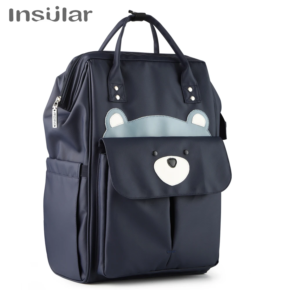

Cartoon Design Diaper Bag Backpack USB Heating Waterproof Mommy Maternity Nursing Bag Large Capacity Travel Stroller Bag