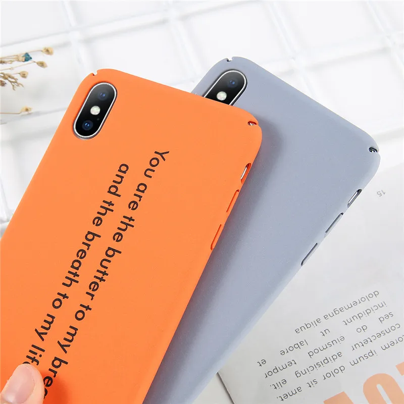 Чехол для телефона KJOEW iPhone 6 6s 7 8 Plus X XR XS Max модный простой с буквенным принтом