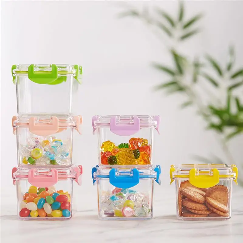 

3PCS Sealed Storage Transparent Storage Box Mini Storage Box Salad Snack Box